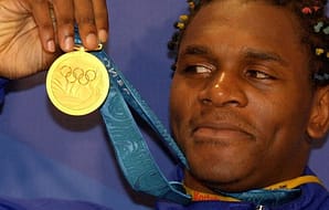Audley Harrison Olympic gold medal winner.